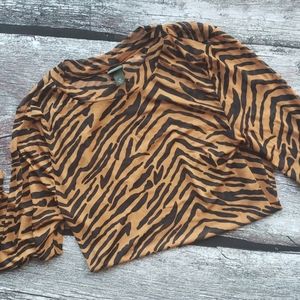 Target Long Sleeve Sheer Animal Print Top Size XS